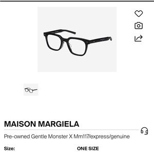 Maison Martin Margiela Black Glasses